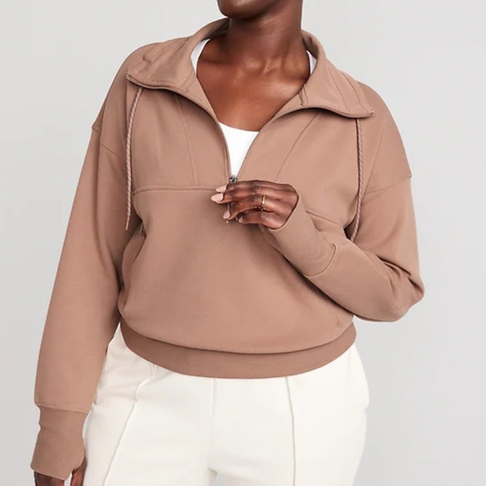 Old Navy Dynamic Fleece Half-Zip Sweatshirt Size XXL Women’s Rare Earth